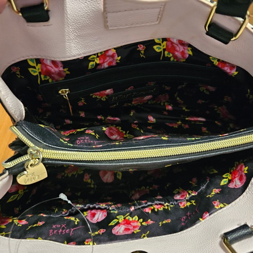 Betsey Johnson Leather Tote Purse - Picture 4 of 4